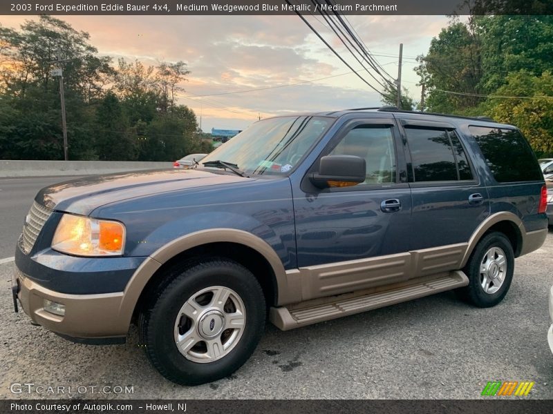Medium Wedgewood Blue Metallic / Medium Parchment 2003 Ford Expedition Eddie Bauer 4x4
