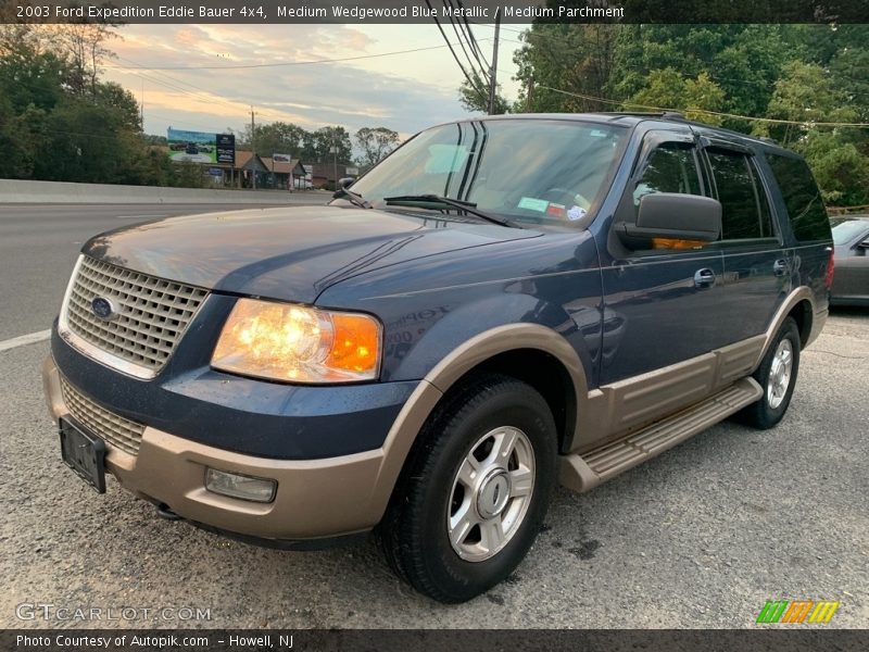 Medium Wedgewood Blue Metallic / Medium Parchment 2003 Ford Expedition Eddie Bauer 4x4