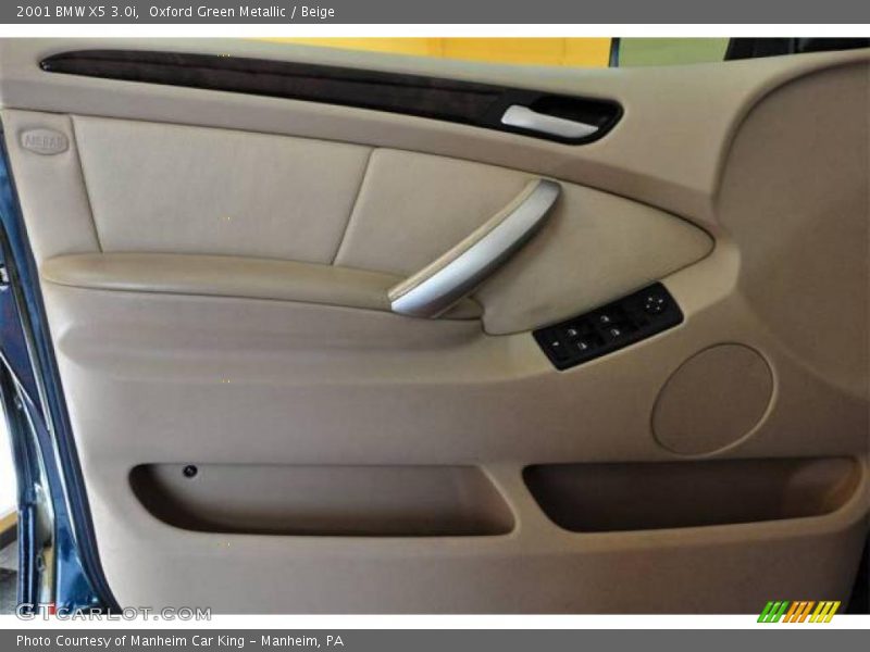 Oxford Green Metallic / Beige 2001 BMW X5 3.0i