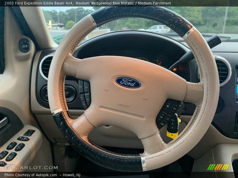 Medium Wedgewood Blue Metallic / Medium Parchment 2003 Ford Expedition Eddie Bauer 4x4