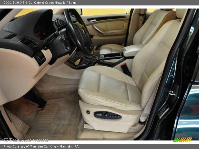 Oxford Green Metallic / Beige 2001 BMW X5 3.0i
