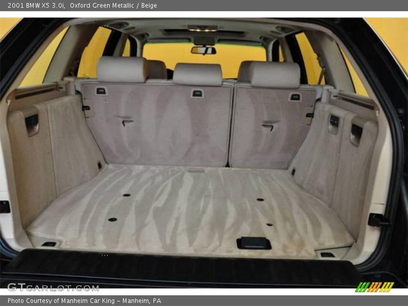 Oxford Green Metallic / Beige 2001 BMW X5 3.0i