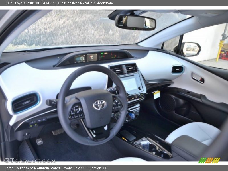  2019 Prius XLE AWD-e Moonstone Interior