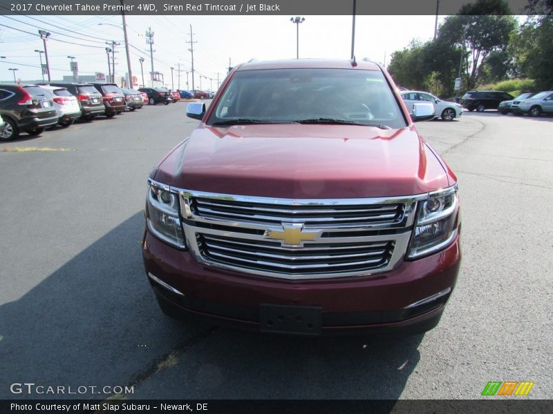Siren Red Tintcoat / Jet Black 2017 Chevrolet Tahoe Premier 4WD