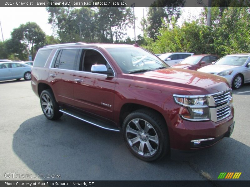 Siren Red Tintcoat / Jet Black 2017 Chevrolet Tahoe Premier 4WD