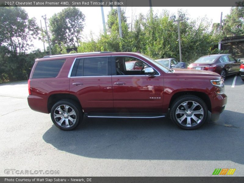 Siren Red Tintcoat / Jet Black 2017 Chevrolet Tahoe Premier 4WD