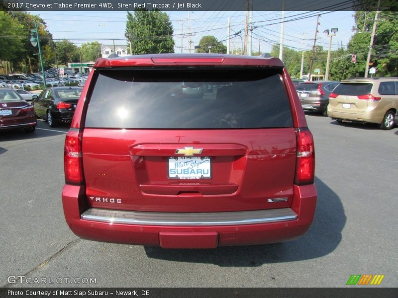 Siren Red Tintcoat / Jet Black 2017 Chevrolet Tahoe Premier 4WD