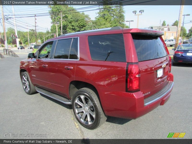 Siren Red Tintcoat / Jet Black 2017 Chevrolet Tahoe Premier 4WD