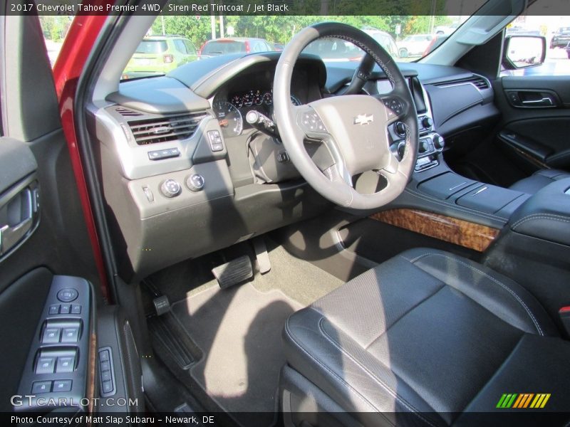 Siren Red Tintcoat / Jet Black 2017 Chevrolet Tahoe Premier 4WD