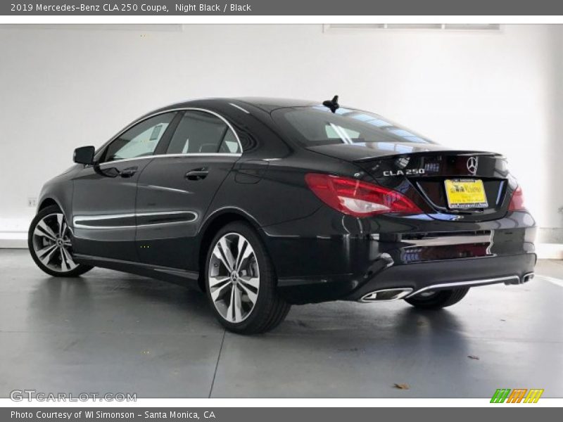 Night Black / Black 2019 Mercedes-Benz CLA 250 Coupe