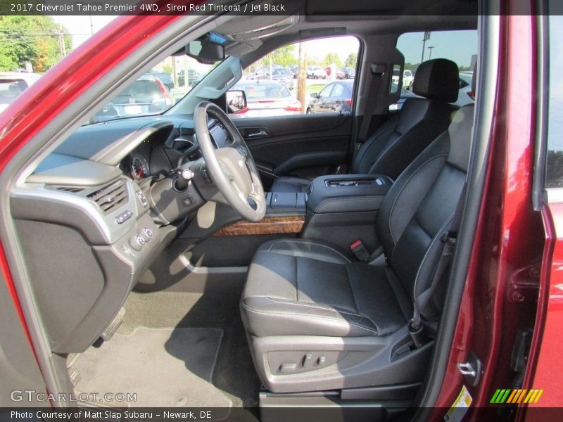 Siren Red Tintcoat / Jet Black 2017 Chevrolet Tahoe Premier 4WD