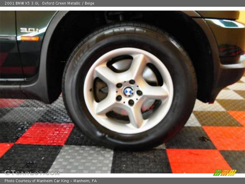 Oxford Green Metallic / Beige 2001 BMW X5 3.0i