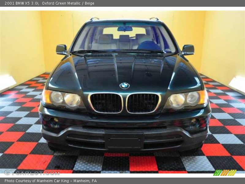 Oxford Green Metallic / Beige 2001 BMW X5 3.0i
