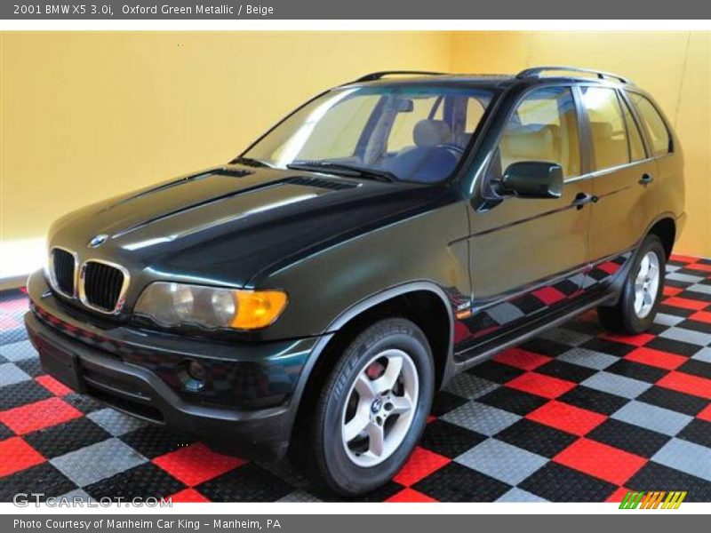 Oxford Green Metallic / Beige 2001 BMW X5 3.0i