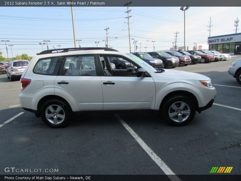 Satin White Pearl / Platinum 2012 Subaru Forester 2.5 X