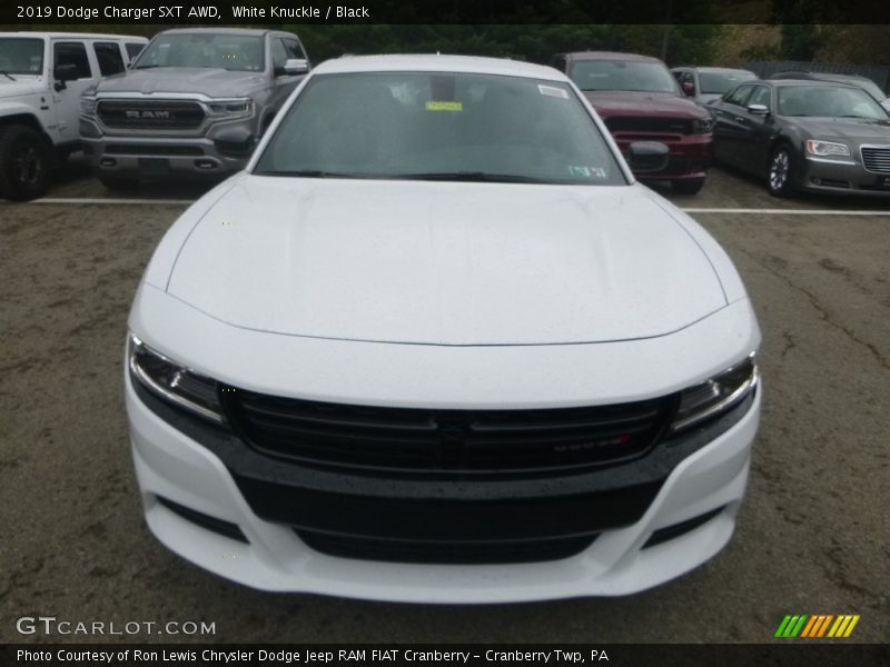 White Knuckle / Black 2019 Dodge Charger SXT AWD