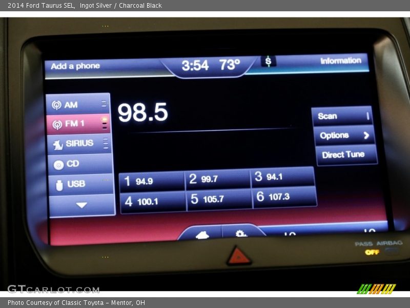 Ingot Silver / Charcoal Black 2014 Ford Taurus SEL