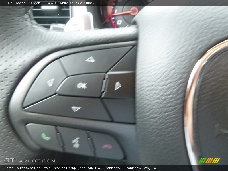 White Knuckle / Black 2019 Dodge Charger SXT AWD
