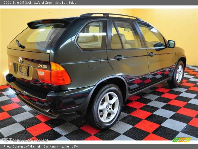 Oxford Green Metallic / Beige 2001 BMW X5 3.0i