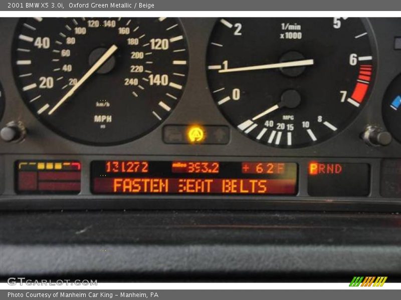 Oxford Green Metallic / Beige 2001 BMW X5 3.0i