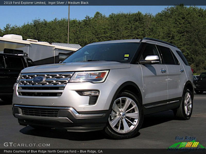 Ingot Silver / Medium Black 2019 Ford Explorer Limited