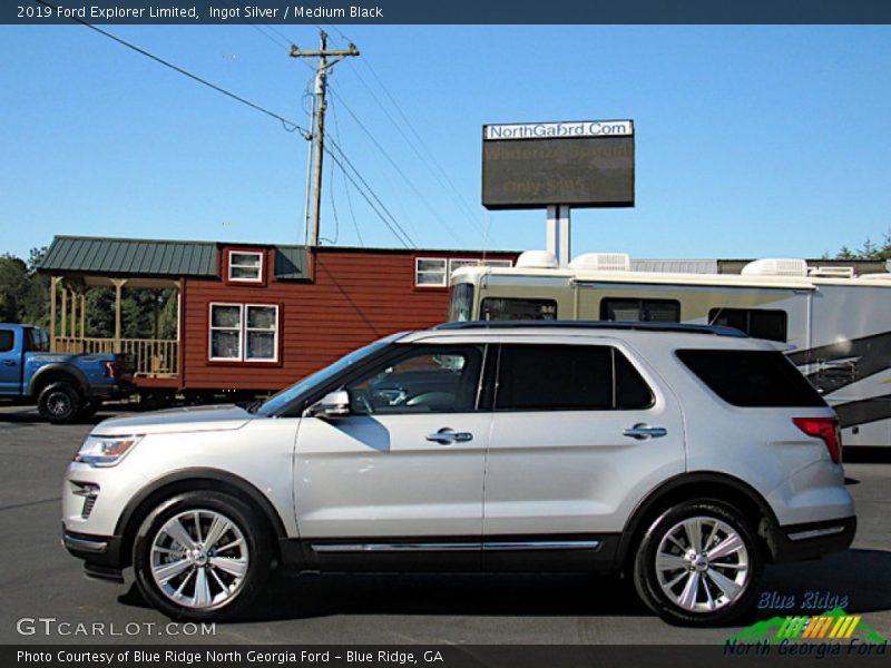 Ingot Silver / Medium Black 2019 Ford Explorer Limited