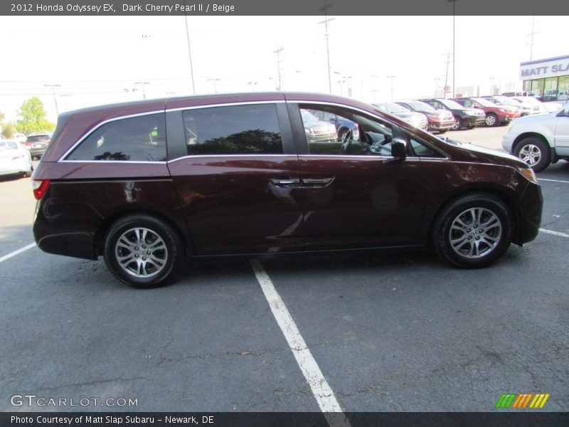 Dark Cherry Pearl II / Beige 2012 Honda Odyssey EX