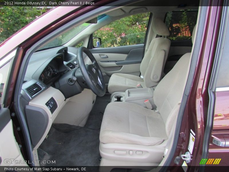 Dark Cherry Pearl II / Beige 2012 Honda Odyssey EX