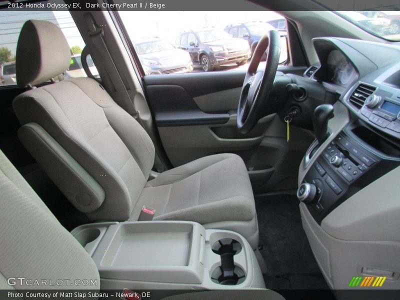 Dark Cherry Pearl II / Beige 2012 Honda Odyssey EX