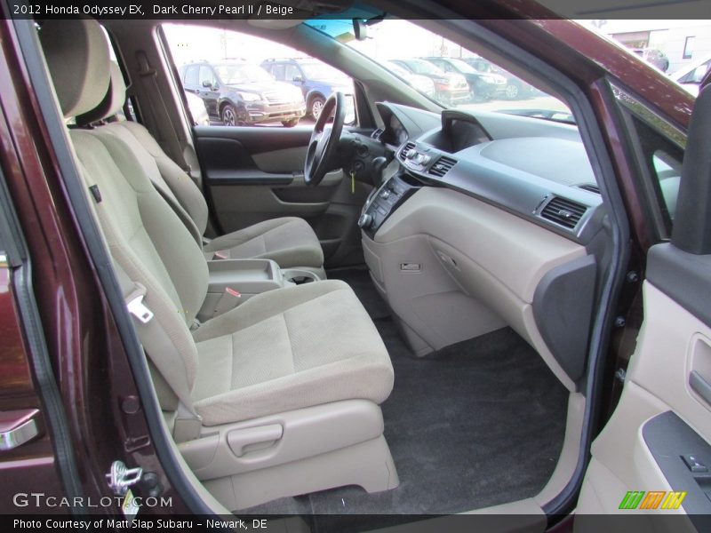 Dark Cherry Pearl II / Beige 2012 Honda Odyssey EX