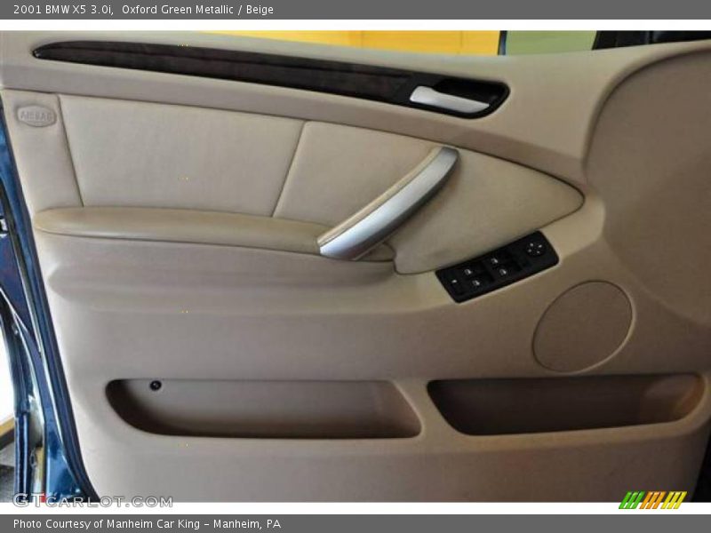 Oxford Green Metallic / Beige 2001 BMW X5 3.0i