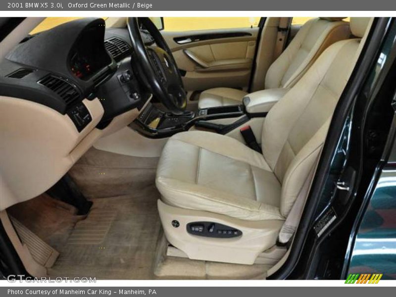 Oxford Green Metallic / Beige 2001 BMW X5 3.0i