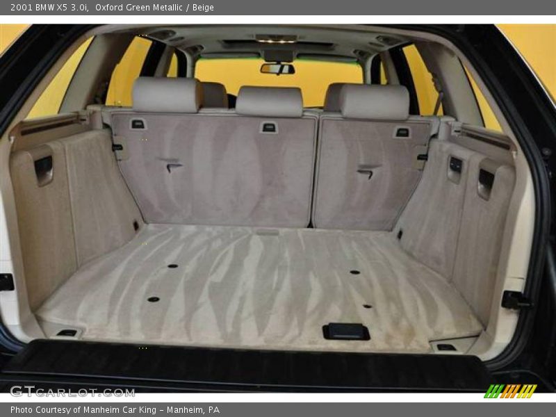 Oxford Green Metallic / Beige 2001 BMW X5 3.0i