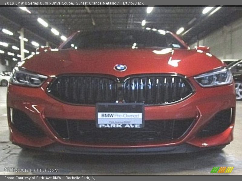 Sunset Orange Metallic / Tartufo/Black 2019 BMW 8 Series 850i xDrive Coupe