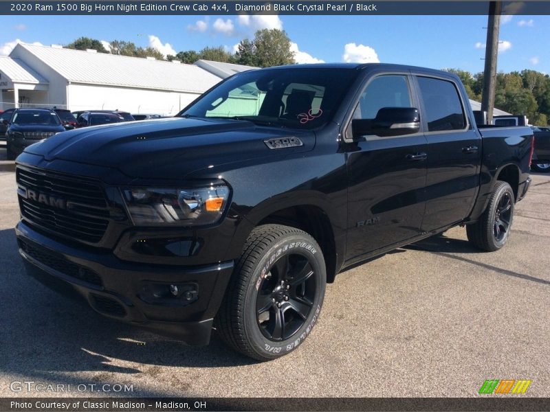 Diamond Black Crystal Pearl / Black 2020 Ram 1500 Big Horn Night Edition Crew Cab 4x4