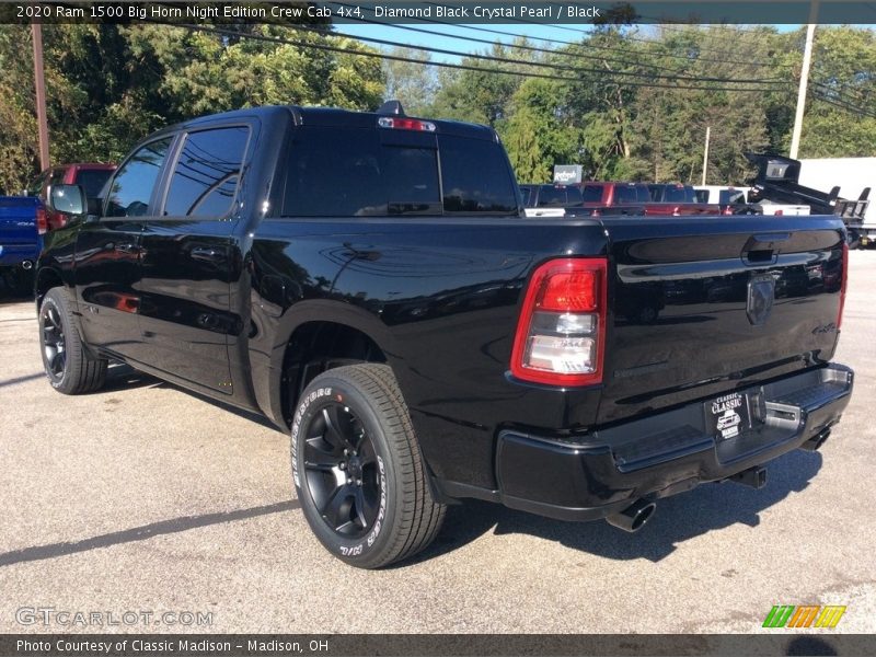 Diamond Black Crystal Pearl / Black 2020 Ram 1500 Big Horn Night Edition Crew Cab 4x4