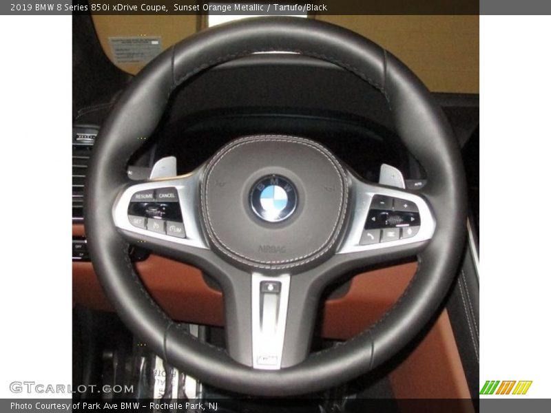 Sunset Orange Metallic / Tartufo/Black 2019 BMW 8 Series 850i xDrive Coupe