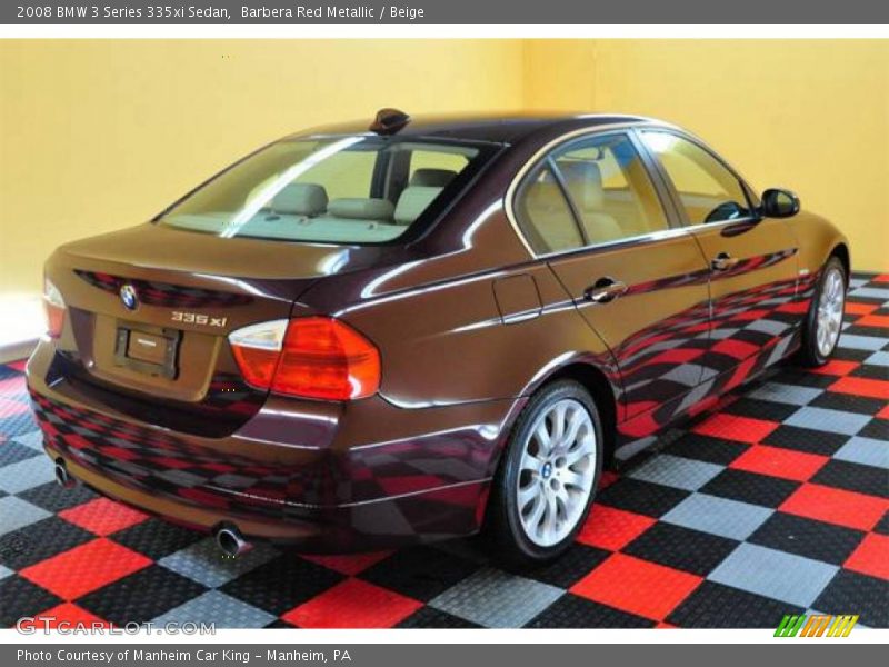Barbera Red Metallic / Beige 2008 BMW 3 Series 335xi Sedan