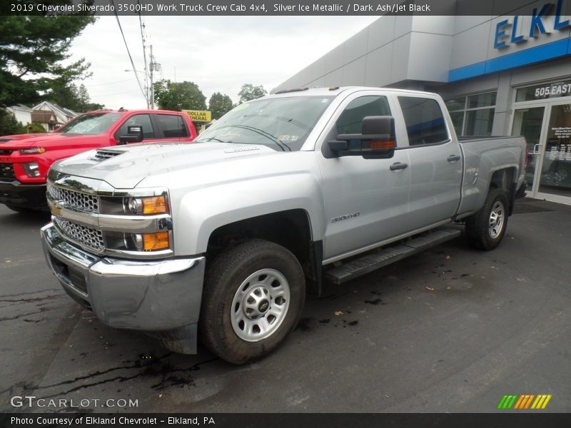 Silver Ice Metallic / Dark Ash/Jet Black 2019 Chevrolet Silverado 3500HD Work Truck Crew Cab 4x4