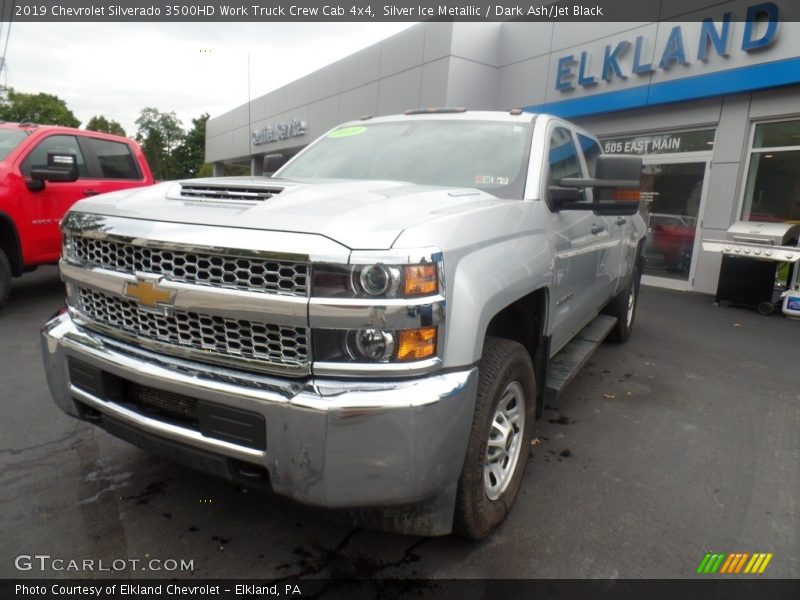 Silver Ice Metallic / Dark Ash/Jet Black 2019 Chevrolet Silverado 3500HD Work Truck Crew Cab 4x4