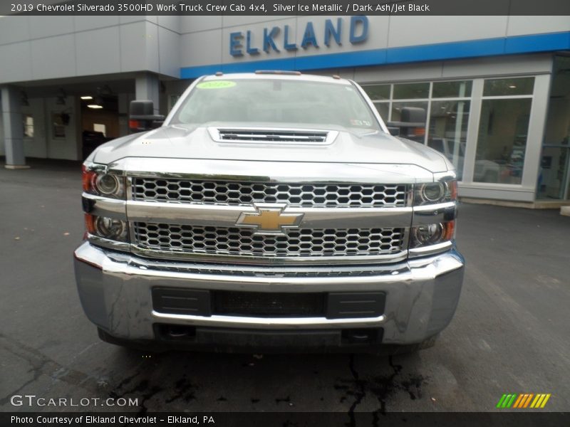 Silver Ice Metallic / Dark Ash/Jet Black 2019 Chevrolet Silverado 3500HD Work Truck Crew Cab 4x4