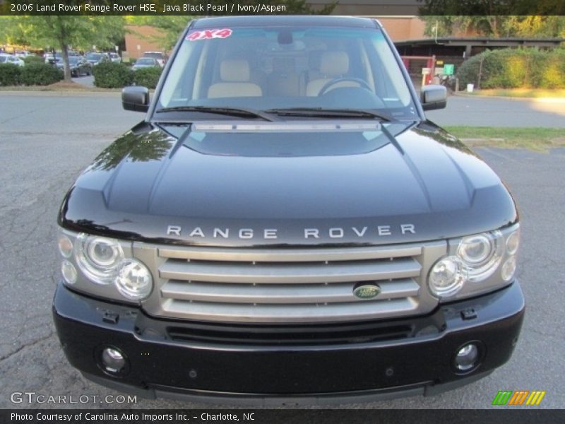 Java Black Pearl / Ivory/Aspen 2006 Land Rover Range Rover HSE