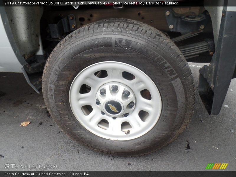Silver Ice Metallic / Dark Ash/Jet Black 2019 Chevrolet Silverado 3500HD Work Truck Crew Cab 4x4