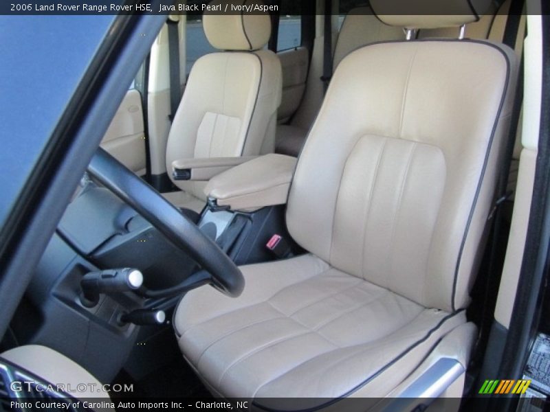 Java Black Pearl / Ivory/Aspen 2006 Land Rover Range Rover HSE