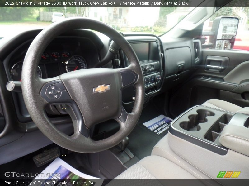 Silver Ice Metallic / Dark Ash/Jet Black 2019 Chevrolet Silverado 3500HD Work Truck Crew Cab 4x4