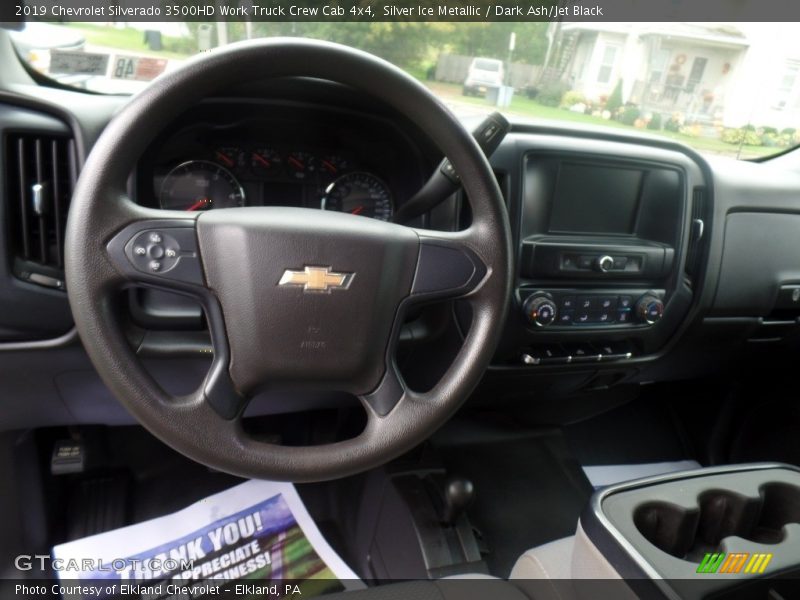 Silver Ice Metallic / Dark Ash/Jet Black 2019 Chevrolet Silverado 3500HD Work Truck Crew Cab 4x4