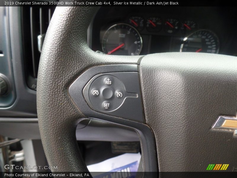 Silver Ice Metallic / Dark Ash/Jet Black 2019 Chevrolet Silverado 3500HD Work Truck Crew Cab 4x4