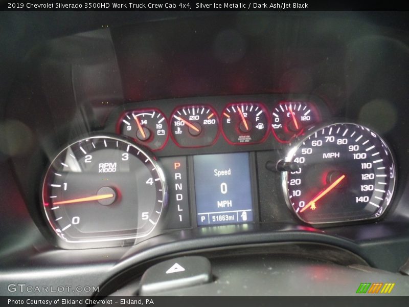 Silver Ice Metallic / Dark Ash/Jet Black 2019 Chevrolet Silverado 3500HD Work Truck Crew Cab 4x4