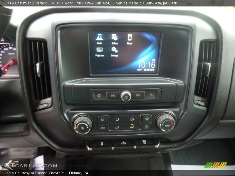 Silver Ice Metallic / Dark Ash/Jet Black 2019 Chevrolet Silverado 3500HD Work Truck Crew Cab 4x4