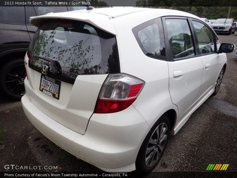 Taffeta White / Sport Black 2013 Honda Fit Sport